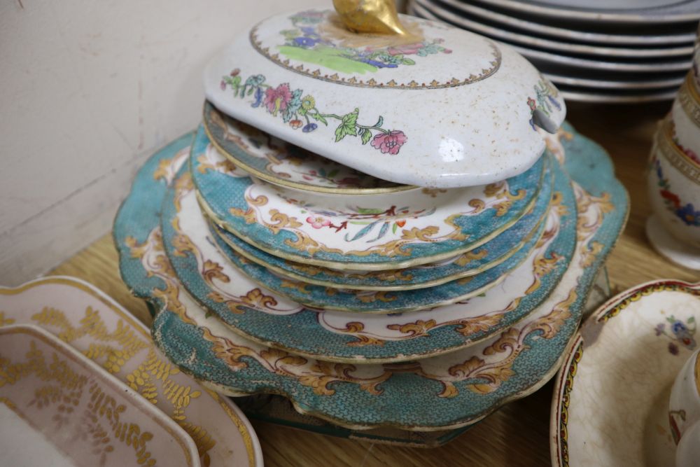 A quantity of Victorian teaware etc.